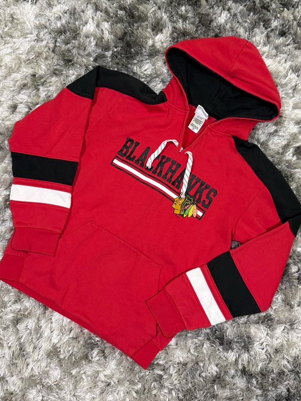 Blackhawks Red/Black Hoodie